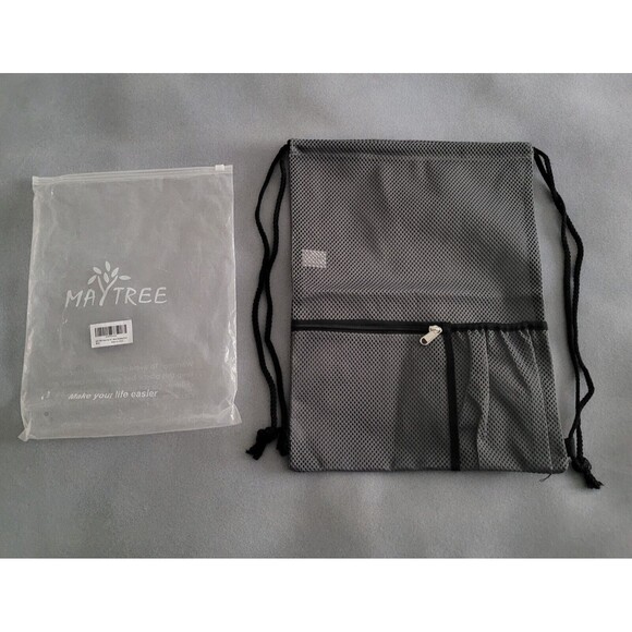 MAYTREE Mesh, Heavy Duty, Drawstring, Backpack for Beach/Swim, Travel-New w/Bag - Picture 1 of 8